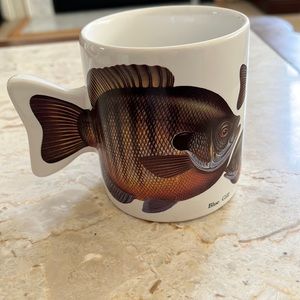 Fishing Mug with Bluegill, fish tale handle,in Excellent Condition 🎣